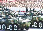 ZBL-09轮式战车“雪豹”亮相2009阅兵，西方媒体将其形容为“中国版装甲卡迪拉克”。