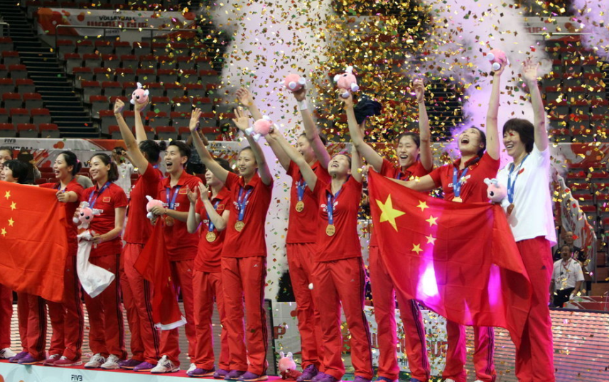 女排世界杯中国队夺冠