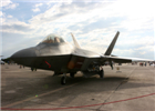 这是10月31日拍摄的在美国得克萨斯州圣安东尼奥航空展上的美国F-22猛禽战斗机。 