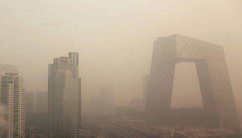 图为北京近期持续遭遇严重雾霾