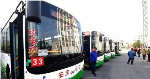 安凯客车让安庆首条纯电公交线跑起来