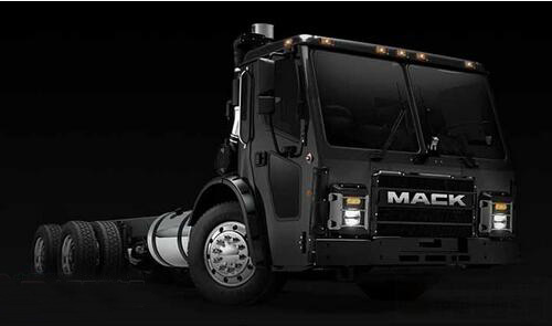 马克卡车推涡轮电力传动电动垃圾车