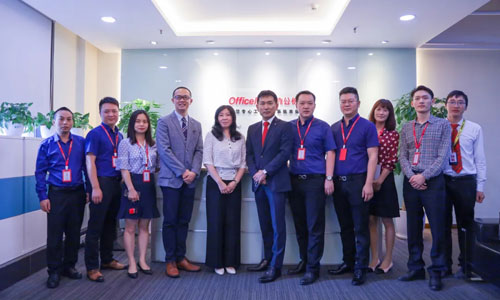 办公伙伴重庆公司与佳能(中国)华西区域总部 举行高层洽谈会议