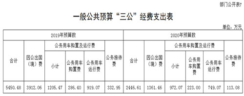 一般公共预算“三公”经费