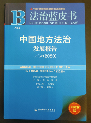 《中国地方法治发展报告No.6(2020)》